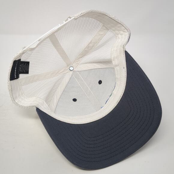 Claire & Dee's Point S Snapback Trucker Hat Gray One Size Adjustable Sport-Tek - Picture 7 of 9